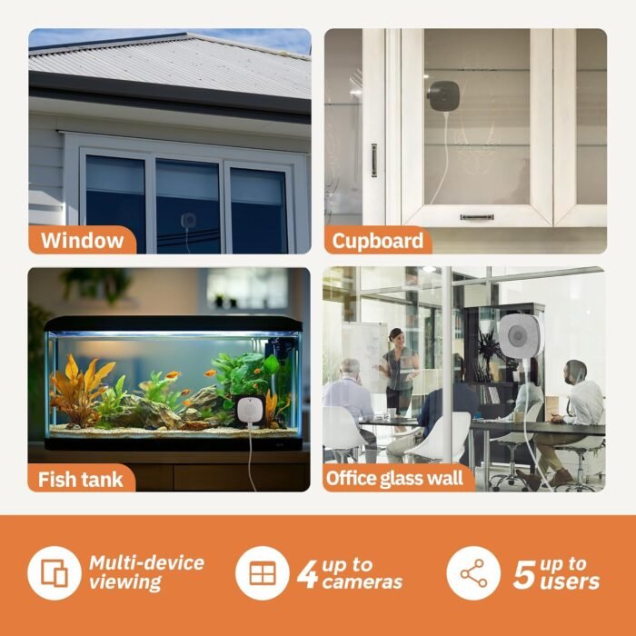 3MP 2K Window Camera,2.4GHz & 5GHz WiFi Indoor Cameras for Home Security with ChroMax Al Color Night Vision,Person & Motion Detection,24/7 Recording,Easy & Quick Install - Image 7