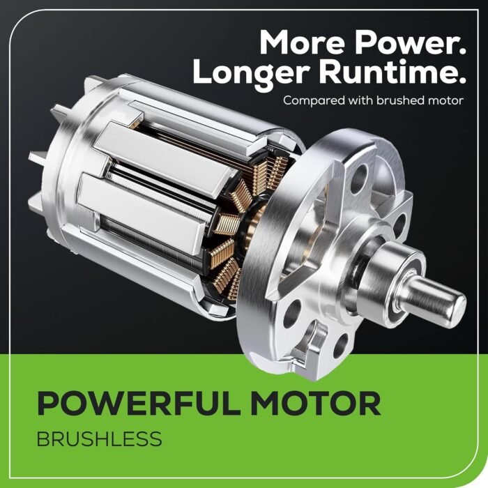 Greenworks 80V 25" Brushless Cordless (Self-Propelled) Dual Blade Lawn Mower (LED Headlight + Aluminum Handles), 4.0Ah Battery and Rapid Charger Included - Image 4