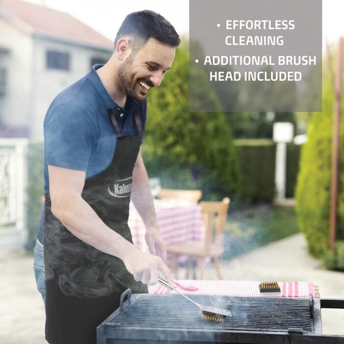 Kaluns BBQ Accessories Grill Tools, Mens Valentines Gifts for Him, Heavy Duty Stainless Steel Barbecue Grill Accessories for Outdoor Grill with Aluminum Case and Apron, Grilling Gifts for Men Dad - Image 9