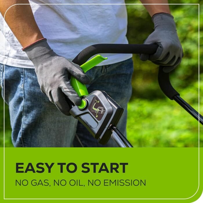Greenworks 24V 13" Brushless Cordless (Push) Lawn Mower, 4.0Ah Battery and Charger Included - Image 6