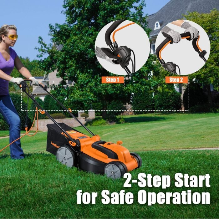 LawnMaster MEB1216K Electric Lawn Mower 16-Inch 12AMP - Image 8