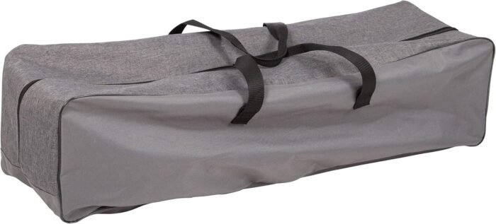 MacSports C932S-129 Padded Cushion Outdoor Folding Lounge Patio Club Chair, Gray - Image 7