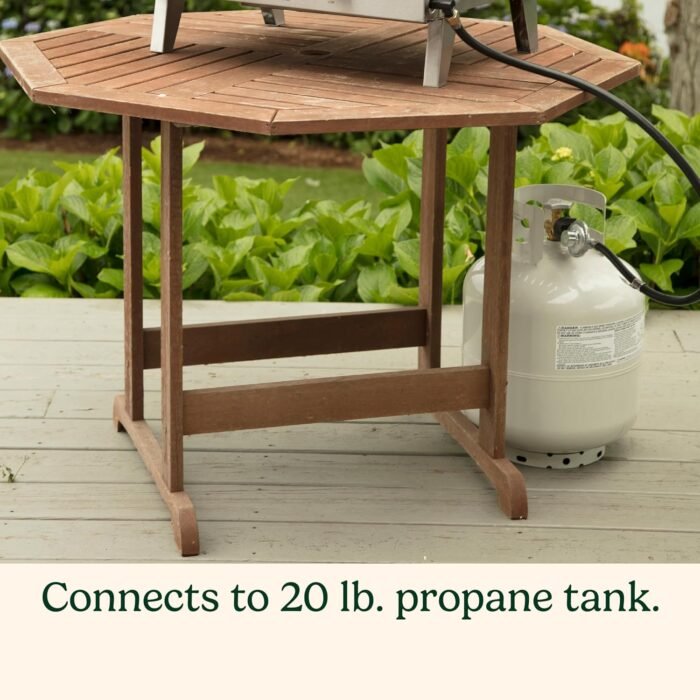 Cuisinart Chef's Style Tabletop Portable Propane Gas Grill with Dual Burners (20,000 BTUs Total), Stainless Steel Small Grill for Camping, Tailgates and Barbecues - Image 5