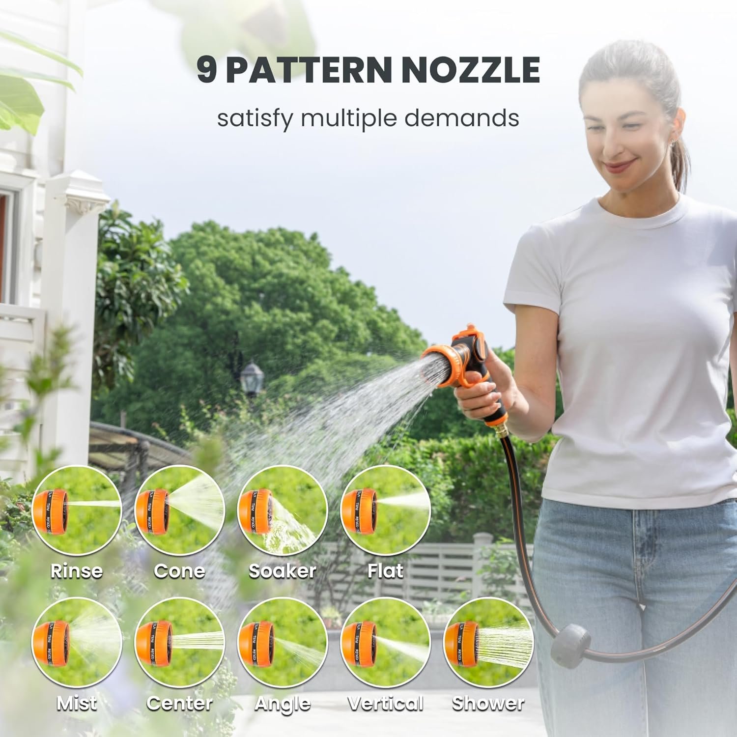 Giraffe Tools AW30 Garden Hose Reel Retractable 1/2" x 100 ft Wall Mounted Water Hose Reel Automatic Rewind, Any Length Lock, 100 ft, Dark Grey - Image 5