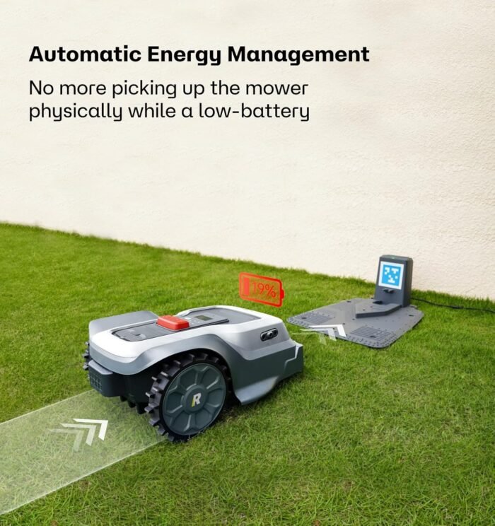 T1200Pro Robot Lawn Mower Wire Free - RTK+Vision Mapping, AI Obstacle Avoidance, UP to 0.37 Acre, APP Control, Virtual Boundaries, Automatic Robotic Lawnmower, Multi-Zone Management - Image 7