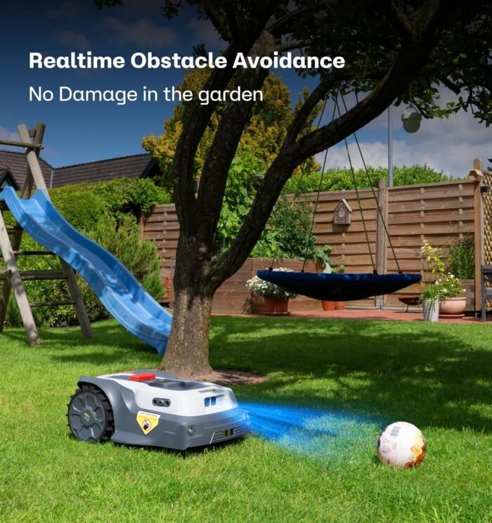 T1200Pro Robot Lawn Mower Wire Free - RTK+Vision Mapping, AI Obstacle Avoidance, UP to 0.37 Acre, APP Control, Virtual Boundaries, Automatic Robotic Lawnmower, Multi-Zone Management - Image 6