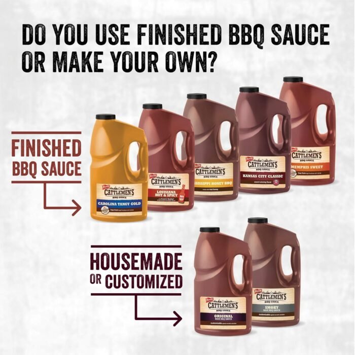 Cattlemen's Carolina Tangy Gold BBQ Sauce, 1 gal - One Gallon Bulk Container of Tangy Gold Barbecue Sauce Blend of Creamy Mustard, Sweet Molasses, and More Perfect for Glazes - Image 7
