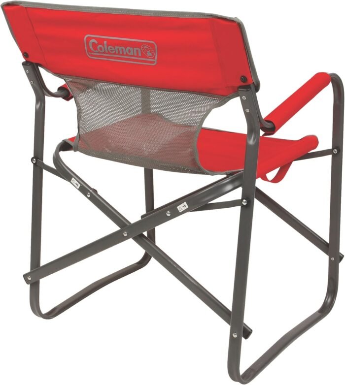 Coleman Outpost Breeze Portable Chair, Portable Outdoor Chair with Cooling Mesh Back & Carry Handle, Supports up to 300lbs, Great for Sports, Tailgates, Campsite, Patio, Concert, & More - Image 3