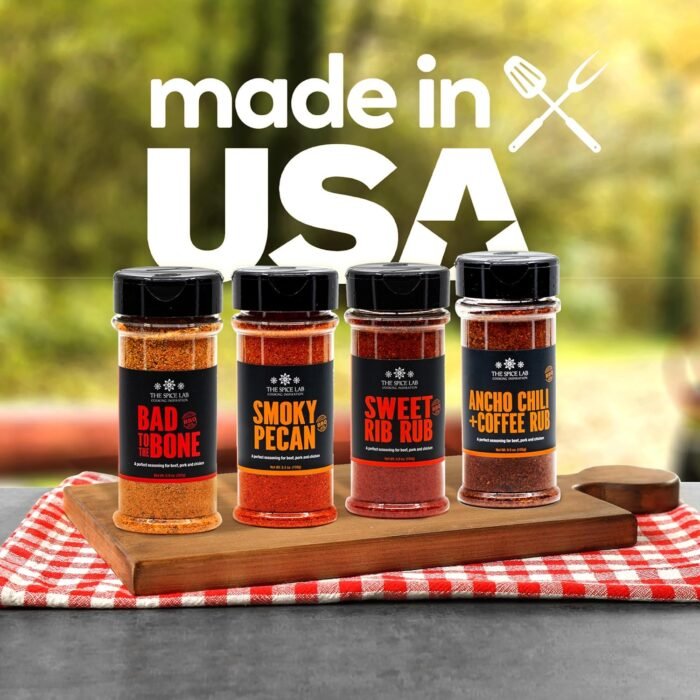 The Spice Lab BBQ Barbecue Spices and Seasonings Set - Ultimate Grilling Accessories Set - Gift Kit for Barbecues, Grilling, and Smoking - Great Gift for Men or Gift for Dad Made in the USA - Image 6