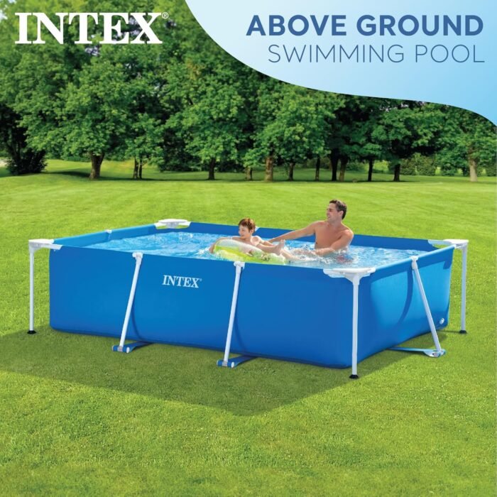 Intex Above-Ground Swimming Pool, Rectangular Frame 8.5ft x 26in, Ages 6 and Up - Image 2