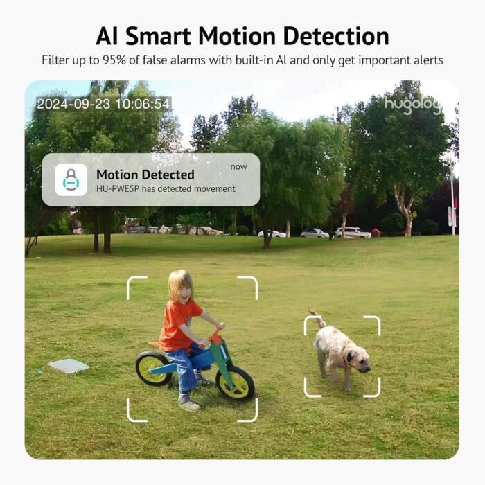Hugolog 3K 5MP Outdoor Indoor Security Cameras for Home Security, Home Camera with Starlight Color Night Vision,Built-in Spotlight,Motion Detection,2-Way Talk,US Cloud & Local Storage,Works with Alexa - Image 6
