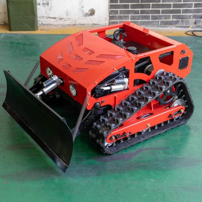 Remote Control Lawn Mower with Snow Shovel | Adjustable Cutting Height Robotic Lawn Mower | 21in Cutting Width Zero Turn Mower Machine for Road Garden Snow Removal - Image 8