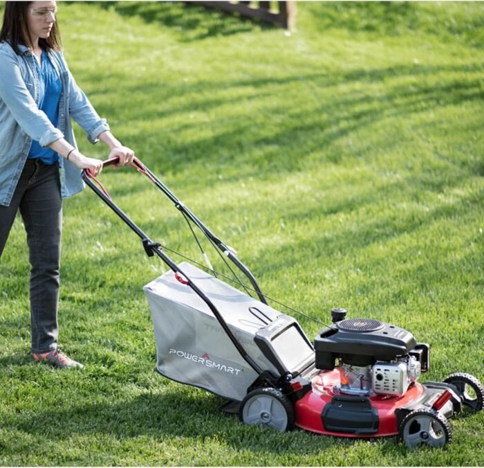 PowerSmart Gas Lawn Mower 21-Inch 144 cc OHV Engine 3-in-1 Push Mower with Bagging 2024 Version - Image 8
