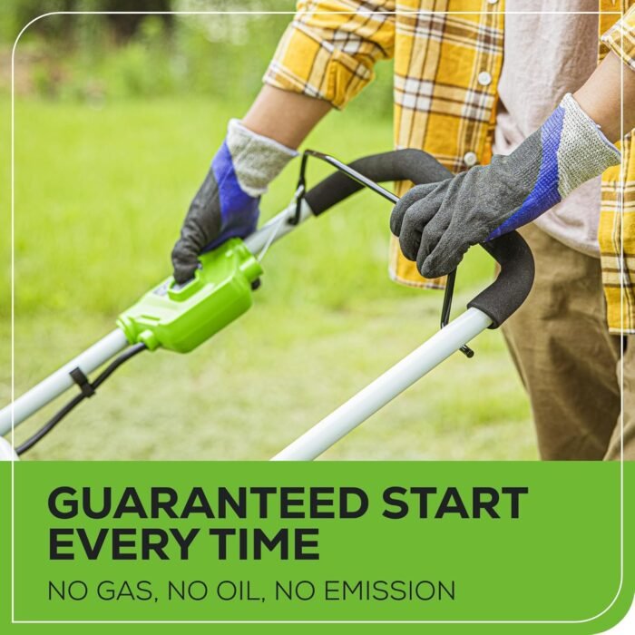 Greenworks 40V 20" Twin Blade Mower, 4.0Ah + 2.0Ah Battery - Image 4