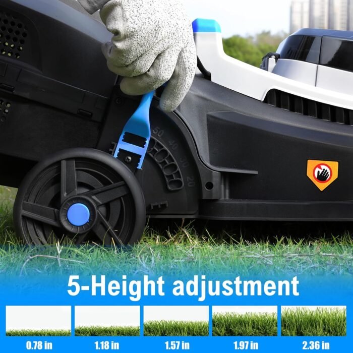 ROYAL GARDEN 13-Inch Brushless Cordless (Push) Lawn Mower 20V Max, 4.0Ah Battery and Charger Included - Image 3