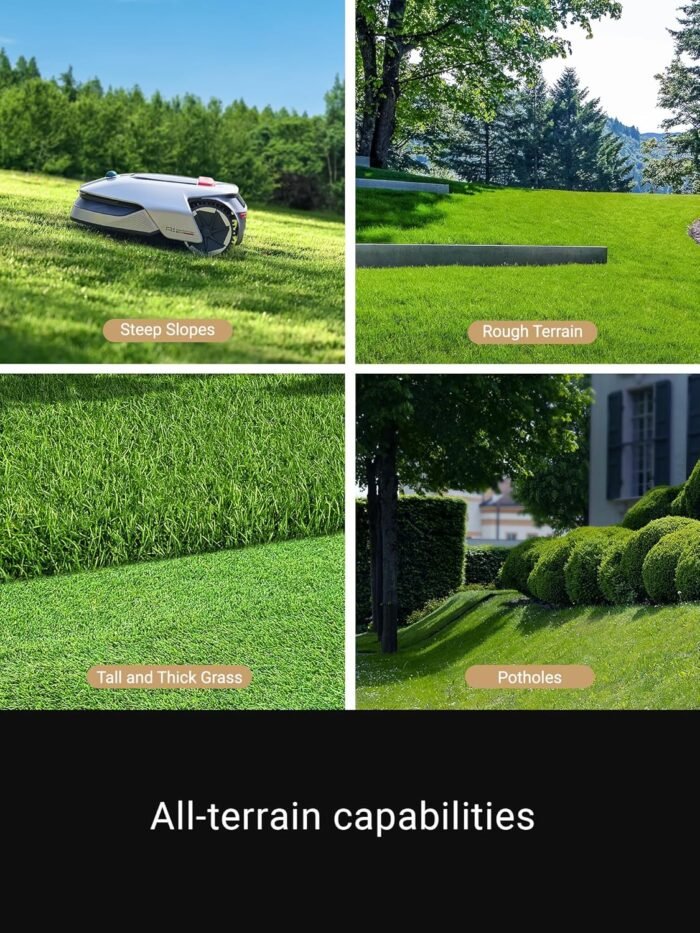 dreame Robotic Lawn Mower A1, Automatic Lawn Mower with Accurate Navigation and Obstacle Avoidance, U-Shape Path Planning, Perfect for Grass Cutting - Image 4