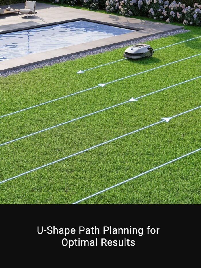 dreame Robotic Lawn Mower A1, Automatic Lawn Mower with Accurate Navigation and Obstacle Avoidance, U-Shape Path Planning, Perfect for Grass Cutting - Image 5