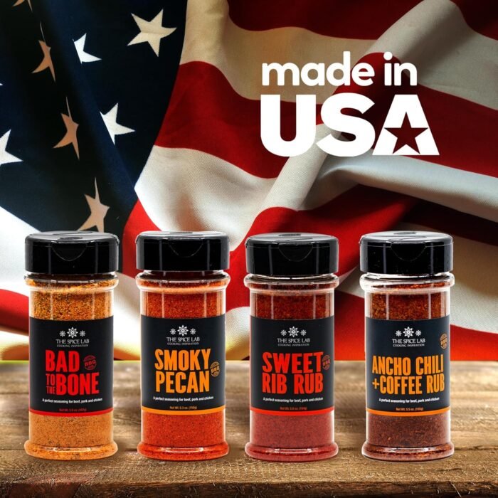 The Spice Lab BBQ Barbecue Spices and Seasonings Set - Ultimate Grilling Accessories Set - Gift Kit for Barbecues, Grilling, and Smoking - Great Gift for Men or Gift for Dad Made in the USA - Image 3