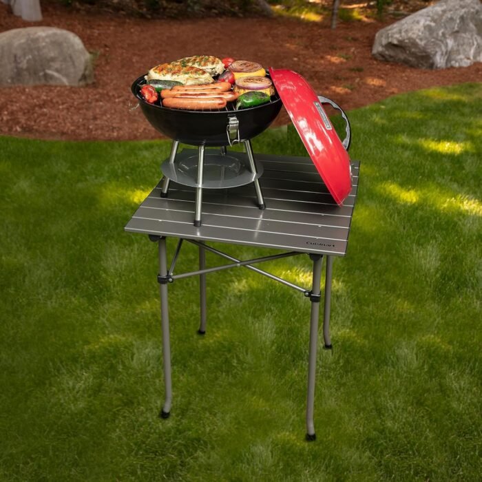 Cuisinart 14" Inch BBQ, 14" x 14" x 15", Portable Charcoal Grill, (Red), CCG-190RB - Image 6