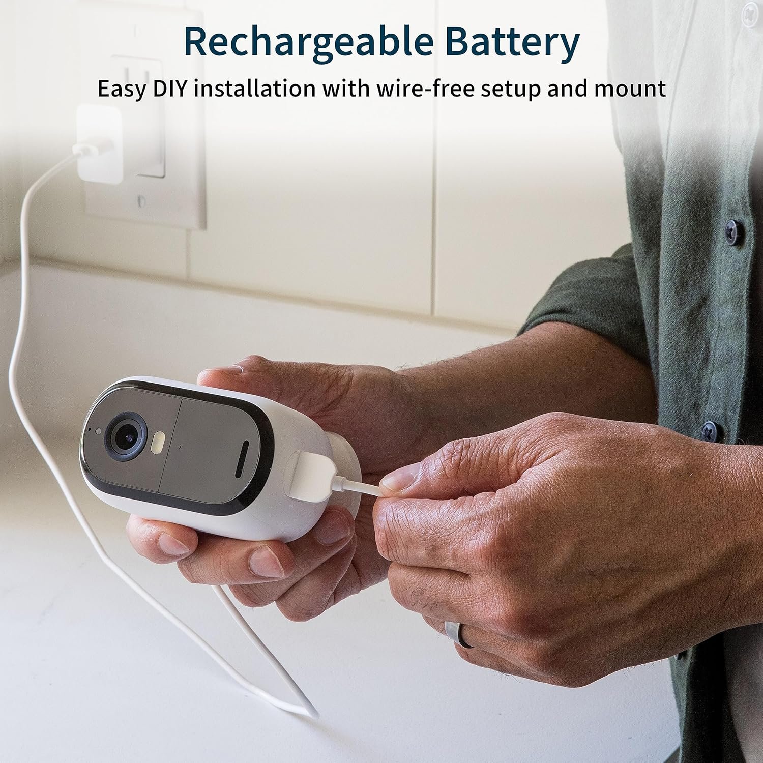 Arlo Essential Security Camera 2K | Indoor - Outdoor | 2nd Gen | Wireless with Spotlight, 2-Way Audio, Color Night Vision, Live Stream, Motion Activation, Real Time Notifications - White, 3 Cameras - Image 10