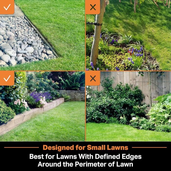 LawnMaster OcuMow™ Perimeter Wire Free Robot Lawn Mower Cuts Small Lawns 1500-2000 Square Feet with Optical Navigation, Obstacle Avoidance, Low Noise and No Go Function - Image 6