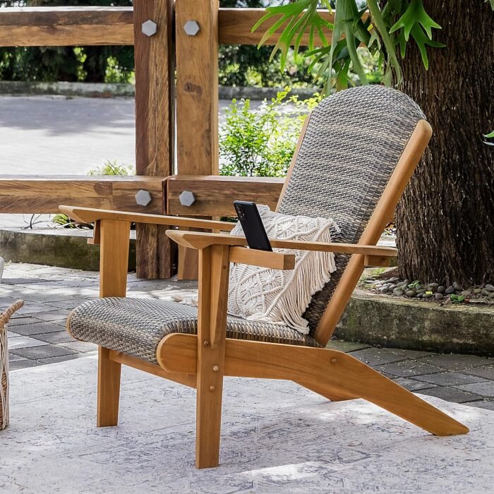 Cambridge Casual Auburn Padded Upholstered Outdoor Adirondack Chair - Image 13