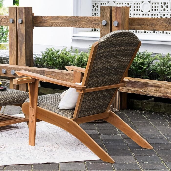 Cambridge Casual Auburn Padded Upholstered Outdoor Adirondack Chair - Image 14