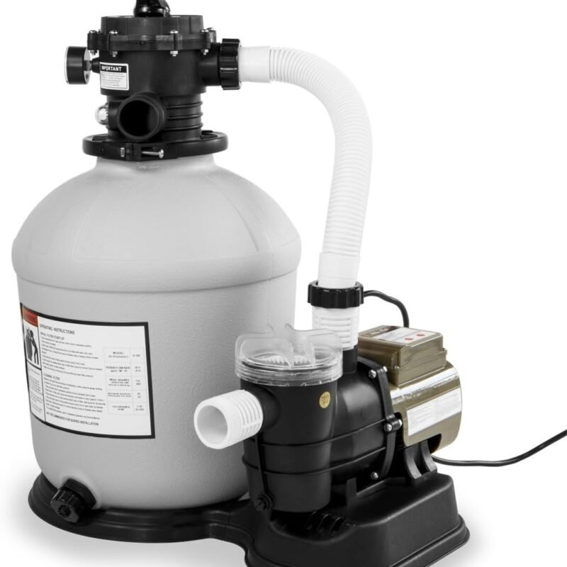 XtremepowerUS 3,100GPH Swimming Pool 16" Sand Filter 3/4 HP Pool Pump w/ Timer 15,000GAL Above Ground Pool Set