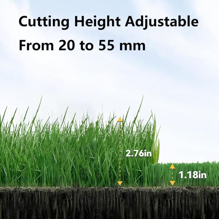 Fully Automatic Lawn Mower, Garden Lawn Mower, Lawn Robot, Path Planning, Weatherproof, Safety Protection Device, Automatic Charging, for Small to Medium Yards,Grey - Image 6