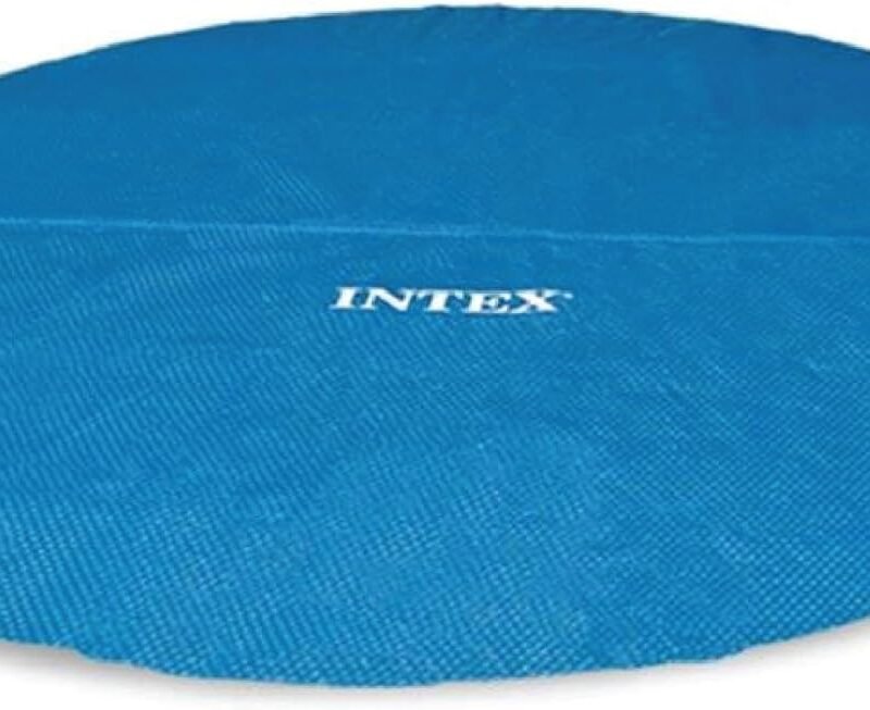 INTEX 28013E Solar Pool Cover: for 15ft Round Easy Set and Metal Frame Pools – Insulates Pool Water – Reduces Water Evaporation – Keeps Debris Out – Reduces Chemical Consumption