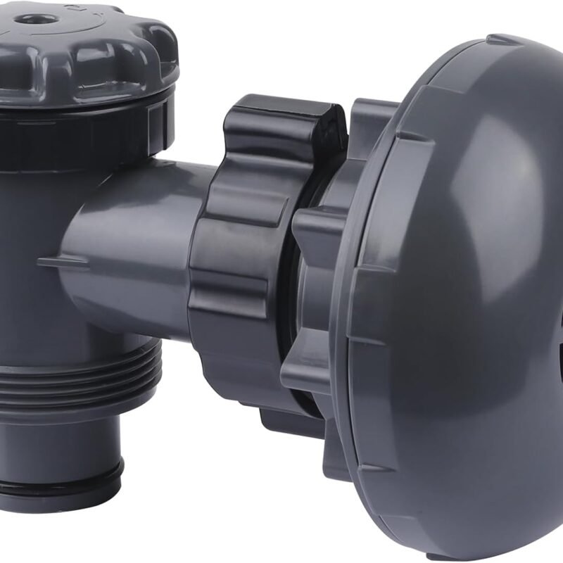 XT On/Off Plunger Valve with Strainer for Easy Adjustment, for Above-Ground Pool Filter Pump On/Off Plunger Valve Part, Frame Set & Ultra Frame Pools Intex, Coleman Compatible