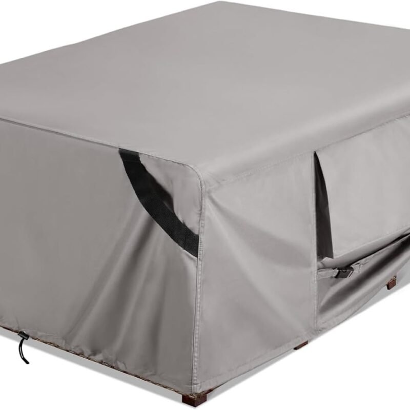 Outdoor Furniture Set Covers Waterproof 95 x 64 inch Weatherproof Rectangular Cover, 600D Heavy Duty for Outside Dining Table and Chairs