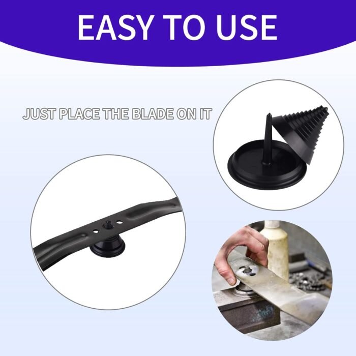 Lawn Mower Blade Balancer Tool Automatic After Sharpening,Universal Die Cast Design Improves Longevity of Mowers Compatible with Most Lawnmower Blades-Black - Image 7