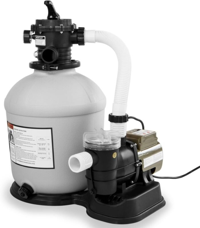 XtremepowerUS 16" Sand Filter Swimming Pool 3/4 HP Pool Pump Timer 15,000GAL Above Ground Pool Set - Image 2