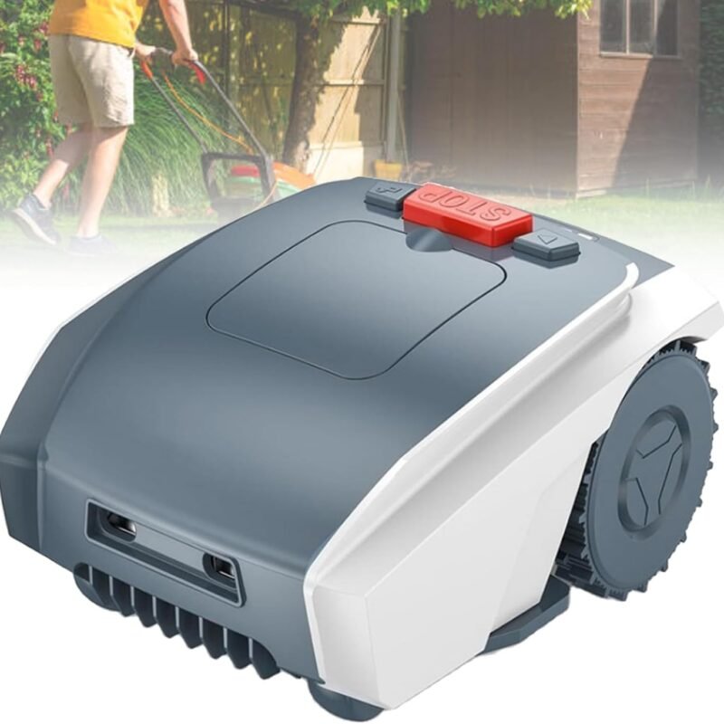 Automatic Lawn Mower, IPX5 Waterproof Mowing Robot, Adjustable Blade Height, Garden Lawn Mowing Robot, with Optical Navigation