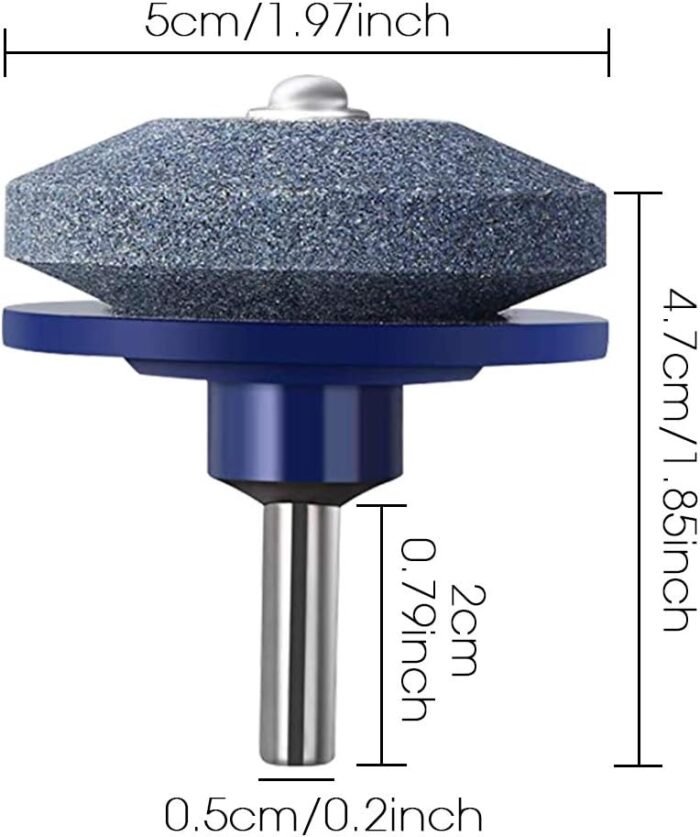 Crafts Man Lawn Mower Blade Sharpener for Any Power Hand Drill by (5 Packs Blue) - Image 6
