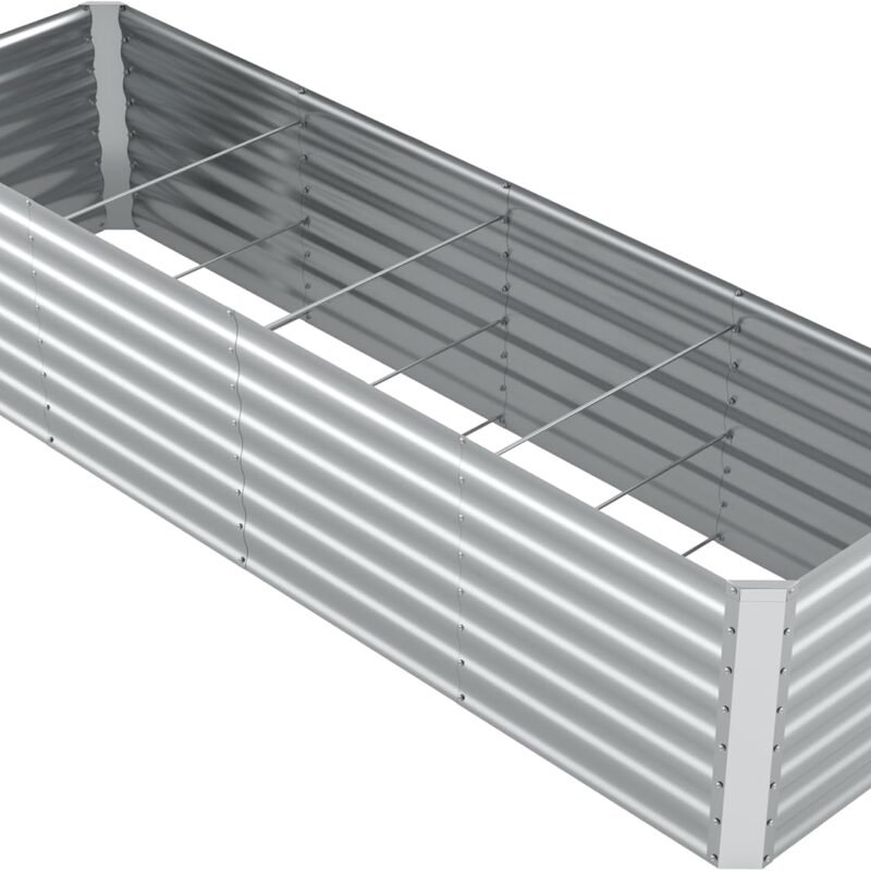 8X2.3X2FT Galvanized Raised Garden Beds Outdoor,Planter Raised Beds for Gardening, Vegetables, Flowers,Large Metal Garden Box,Deep Plant Flower pots Outdoor.