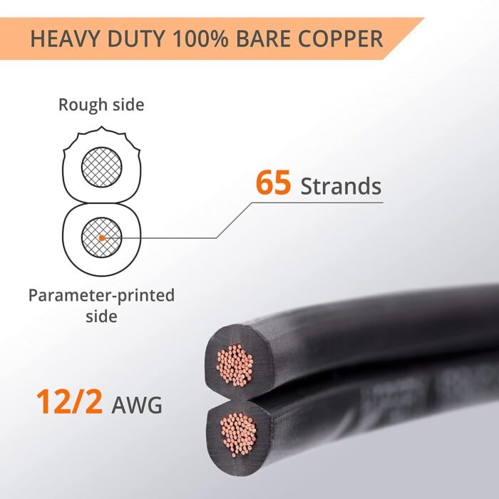 Wirefy 12/2 Low Voltage Landscape Lighting Copper Wire - Outdoor Direct Burial - 12-Gauge 2-Conductor 250 Feet | Landscape Lighting Wire | Low Voltage Wire 12/2 | 12/2 Landscape Wire - Image 2