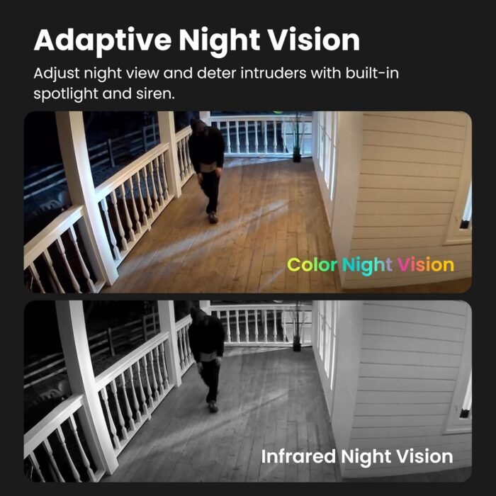 Battery Security Camera 2K, Wireless Outdoor/Indoor, Easy Magnetic Mount, Color Night Vision, 2-Way Audio, Spotlight, Weather-Resistant, AI Detection, Cloud & SD Card Storage - Image 5