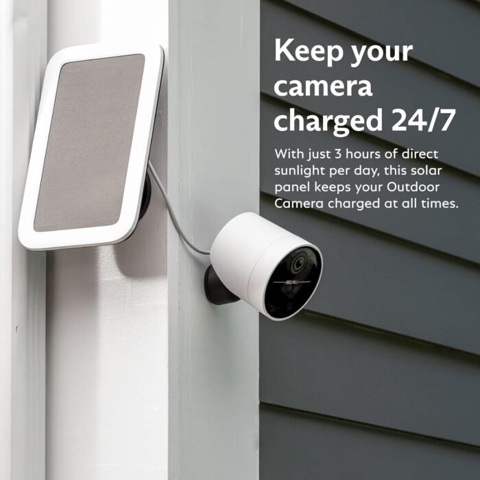 SimpliSafe Solar Panel for Outdoor Security Camera,White - Image 3