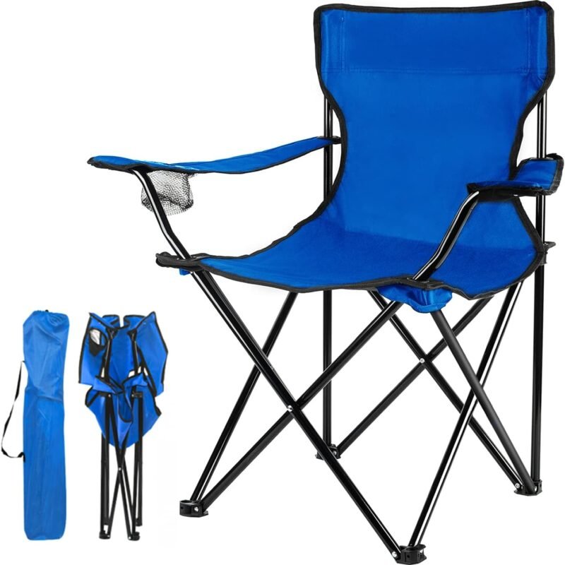 Damei century Foldable Camping Chair - Lightweight, Instant Setup for Beaches, Lawns, Sports