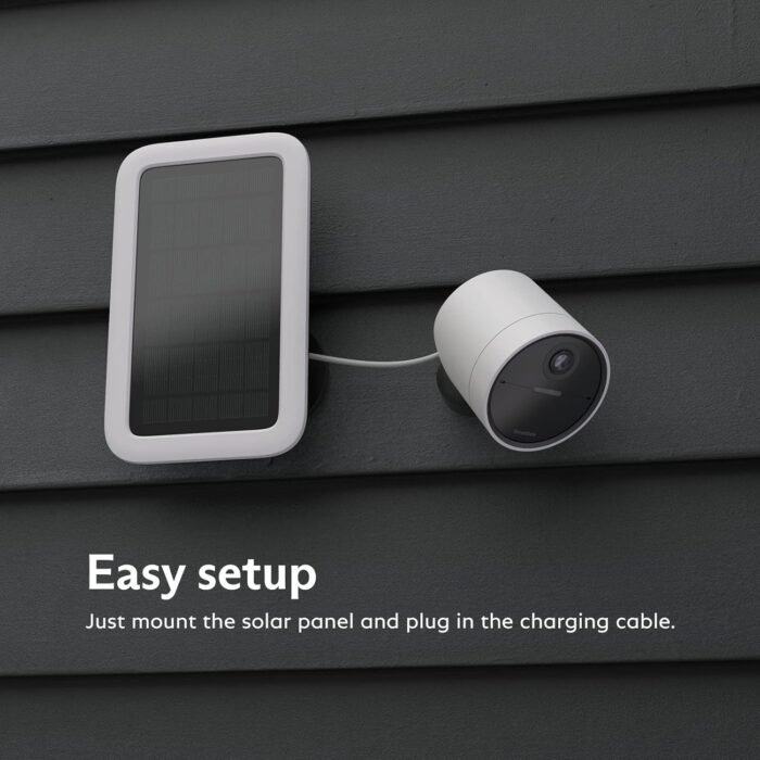 SimpliSafe Solar Panel for Outdoor Security Camera,White - Image 2
