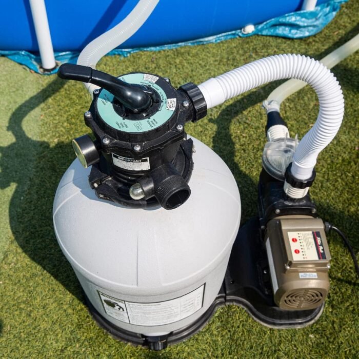 XtremepowerUS 16" Sand Filter Swimming Pool 3/4 HP Pool Pump Timer 15,000GAL Above Ground Pool Set - Image 3