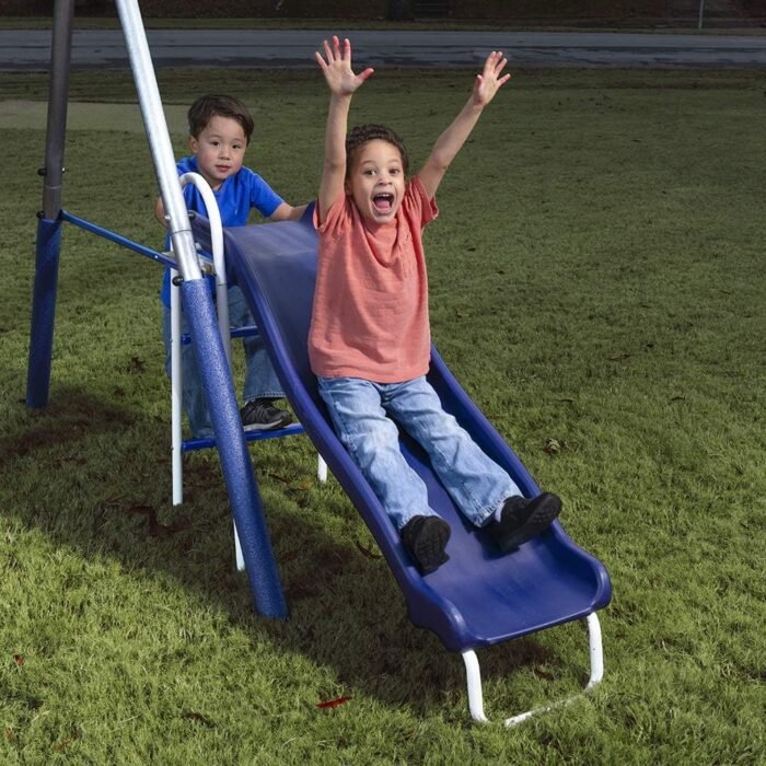 XDP Recreation Free N' Swing Swing Set, Gray, 91"D x 168"W x 74"H - Image 8