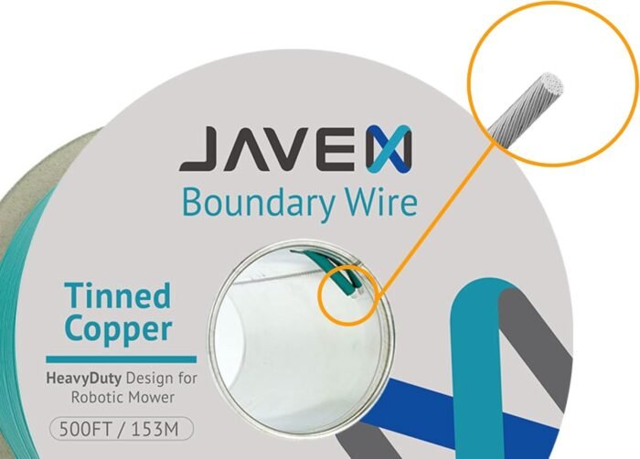 JAVEX Robotic Mower Boundary Wire Cable- Tinned Copper Heavy Duty Universal for Gardena, Husqvarvna, Worx and Other Lawn Auto-Mower Brands Installation Kit [3.4mm, 24x0.25mm] Green, 153M/500FT - Image 5