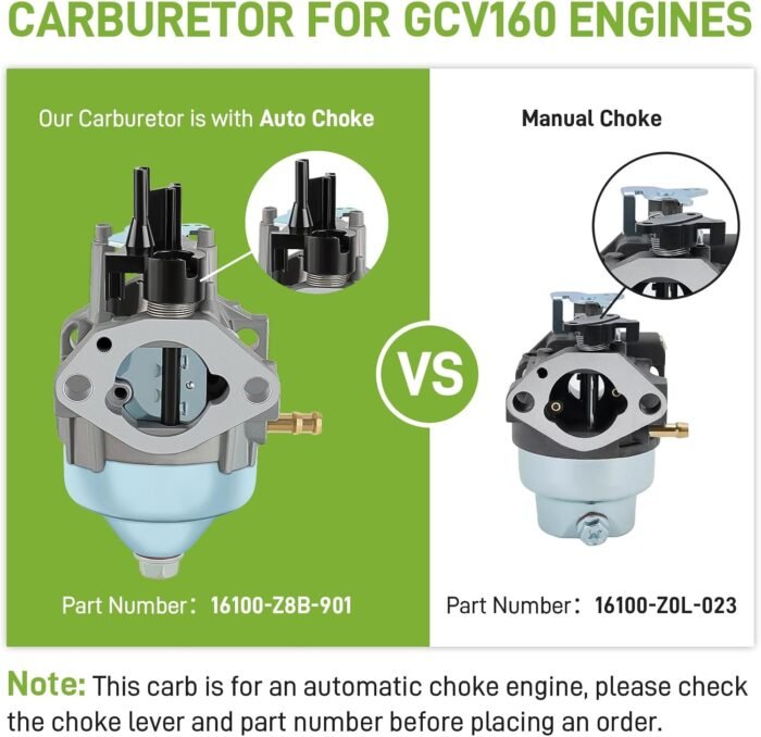 CARRBIA 16100-Z8B-901 Carburetor (BB76A A) Carb Assembly w/Tune up Kit Compatible with Honda Fits specific Engines HRR216K10 HRR216K11 HRR216K9 HRS216K5 HRS216K6 HRS216K7 Lawnmowers - Image 2