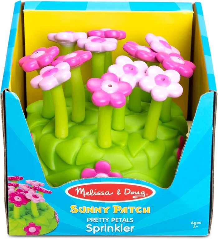 Melissa & Doug Sunny Patch Pretty Petals Flower Sprinkler Toy With Hose Attachment - Image 6