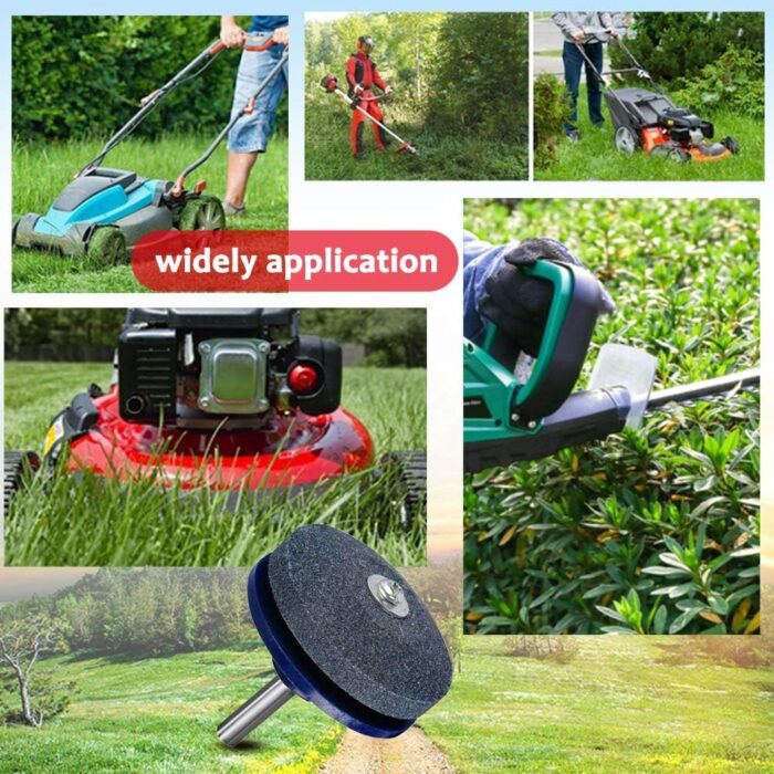 Crafts Man Lawn Mower Blade Sharpener for Any Power Hand Drill by (5 Packs Blue) - Image 7