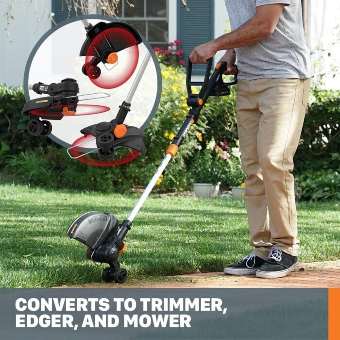 Worx GT Revolution 20V 12" String Trimmer Grass Trimmer/Edger/Mini-Mower, WG170.2 - Image 3