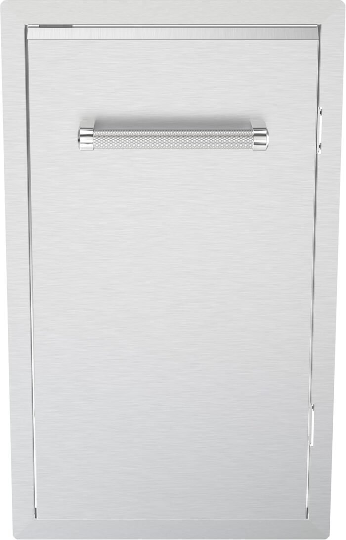 Spire Stainless Steel 30"H Built-in Single Access Door, Perfect for Outdoor Island Kitchens, BBQs, Grilling & Cooking, Universal Mount, 780-0019B